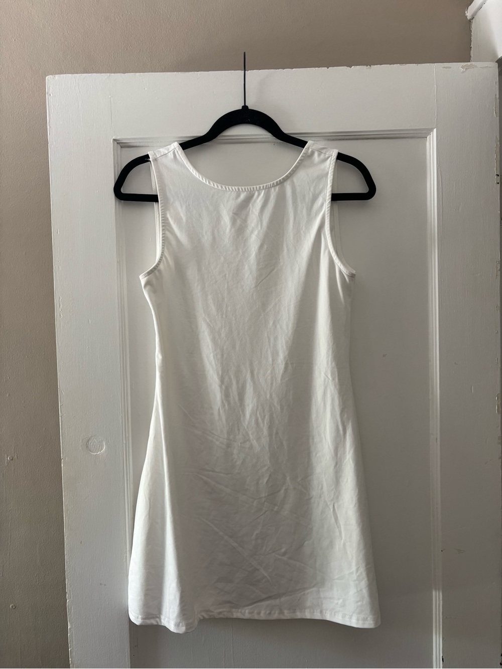 White Open Back Dress